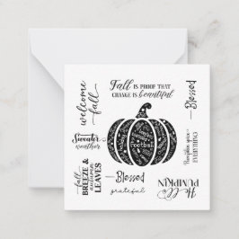 Note Card Mitteilungskarte