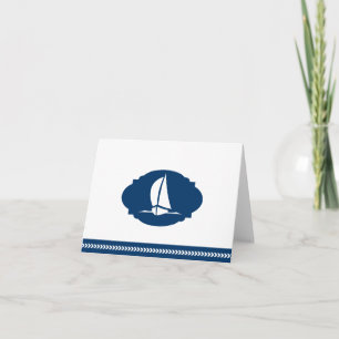 Note Card Sailboat Dankeskarte