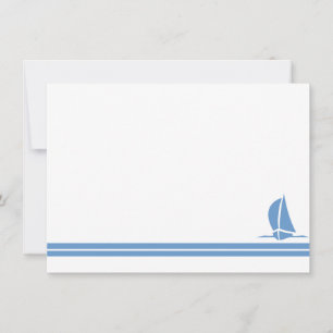 Note Card Sailboat Mitteilungskarte