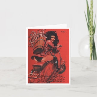 Note Card "She Krampus" Feiertagskarte