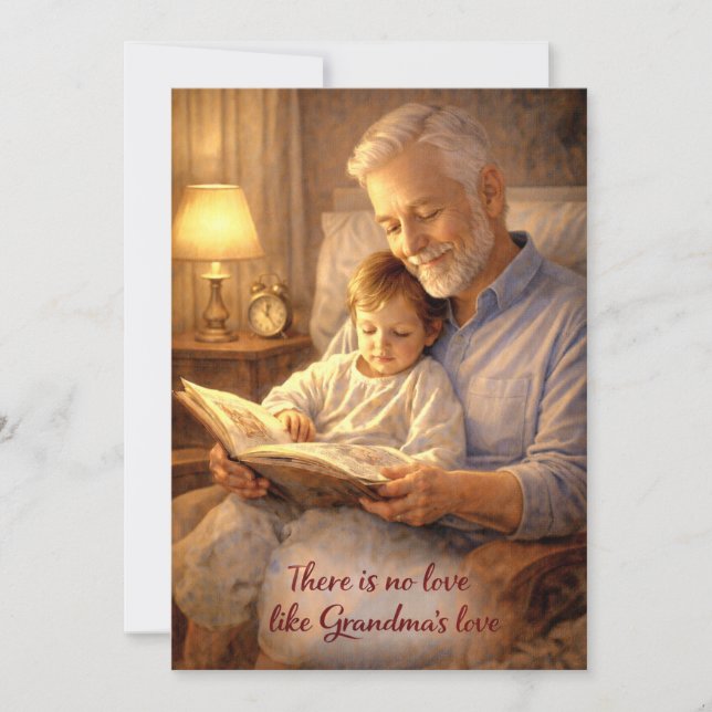 Note Card There's No Love Like Grandpa's Love Mug  Einladung (Vorderseite)