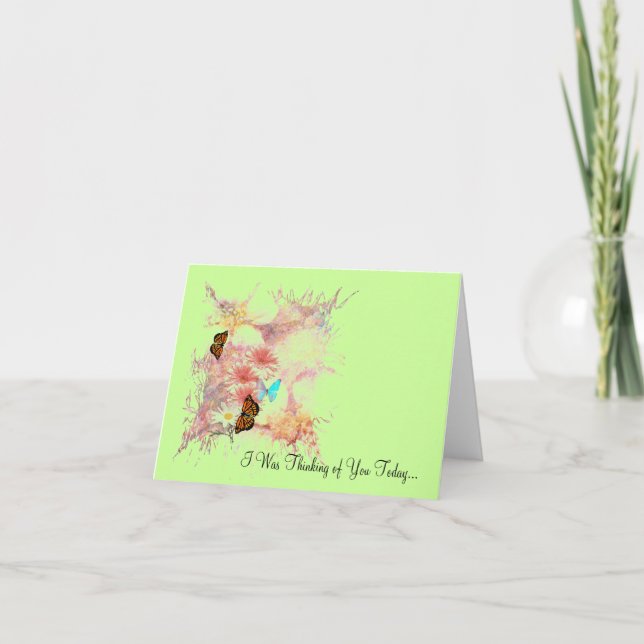 Note Card "Thinking of You" Karte (Vorderseite)