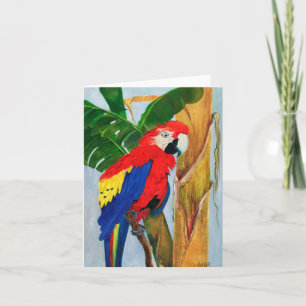 Note Card - Tropischer Papagei Karte