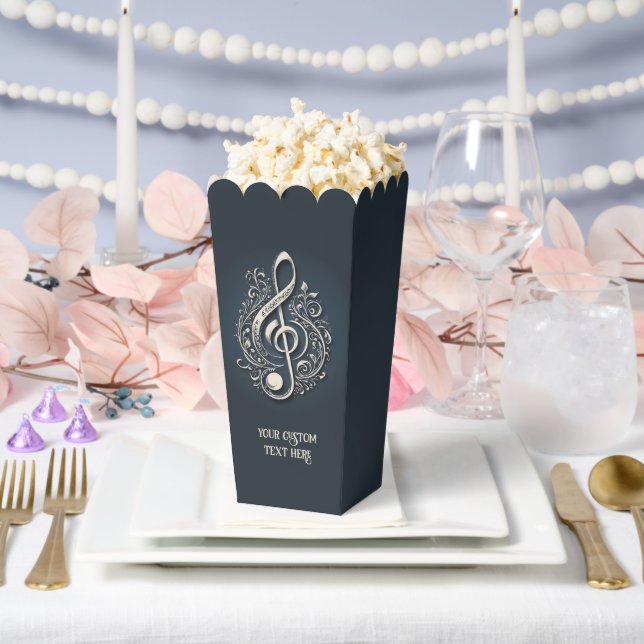 Note für benutzerdefinierten Text Musical Clef Geschenkschachtel (Hochzeit)