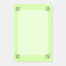 Note Pad - Curly Corners (long)