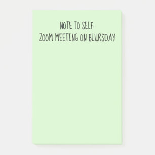 "Note to Self" Funny Quarantine Post-It Notes Klebezettel