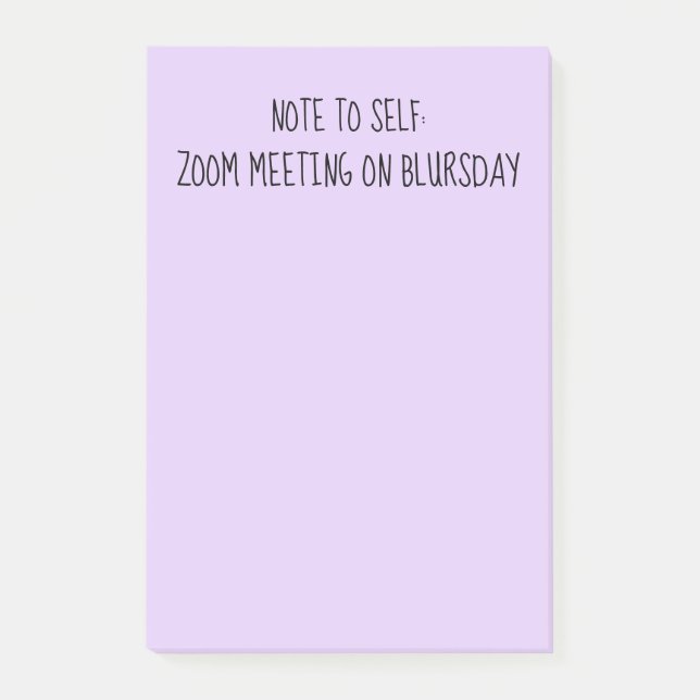 "Note to self" - Funny Quarantine Post-It Notes Klebezettel (Vorderseite)