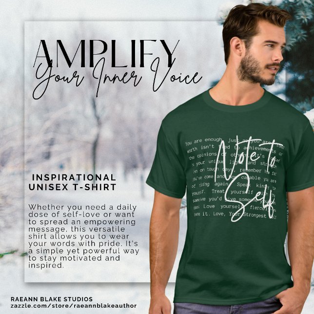 "Note to Self" Inspirational Unisex T - Shirt (Von Creator hochgeladen)