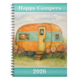 Notebook | 2026 Campers Retro Travel Journal Notizblock