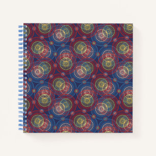 Notebook-Abstrakte Kreise Notizbuch