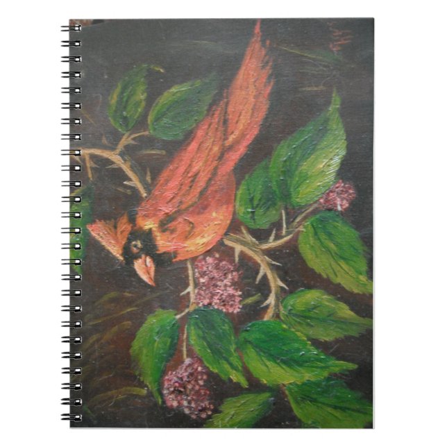 Notebook Ann Hayes Painting Kardinal Notizblock (Vorderseite)