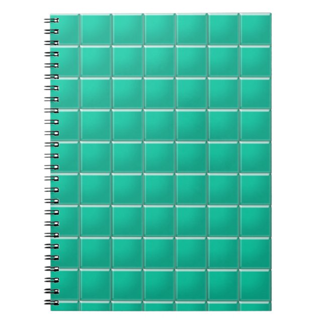 Notebook - Aquamarines Mosaik Notizblock (Vorderseite)