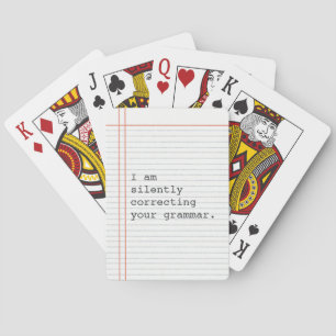 Notebook-Artikel Sonderangebot für Lehrer Geschenk Spielkarten