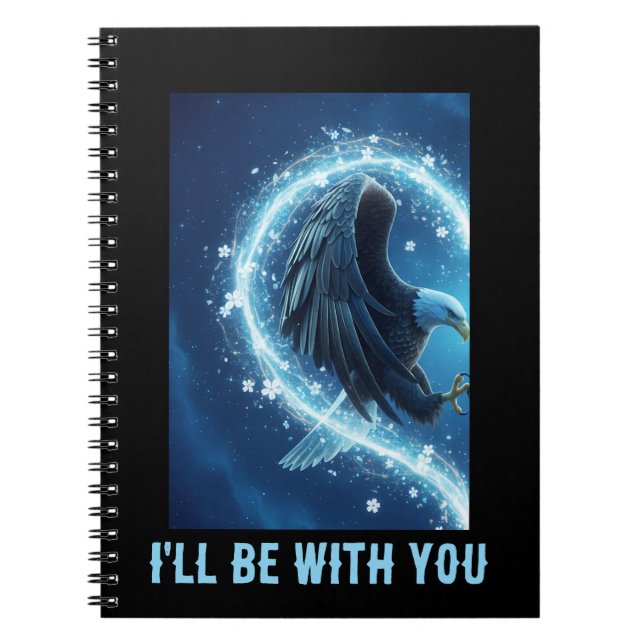 Notebook Bald Eagle Heart Love 1 Notizblock (Vorderseite)