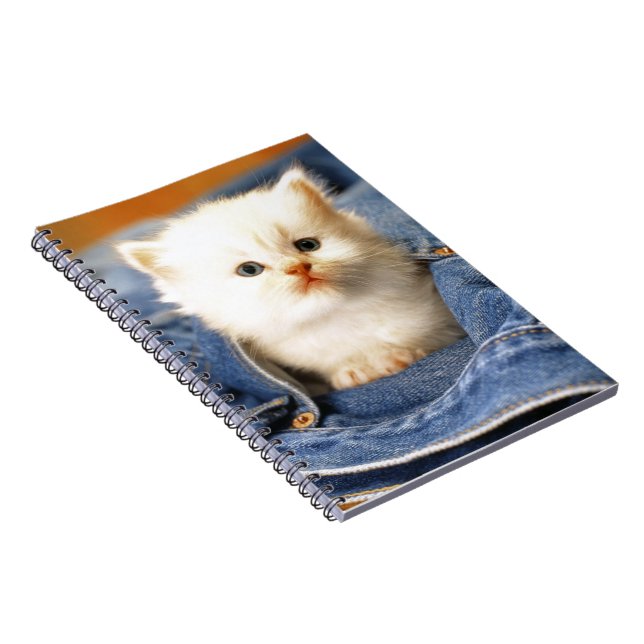 Notebook-Blue Jean Pocket Kitten Notizblock (Rechte Seite)