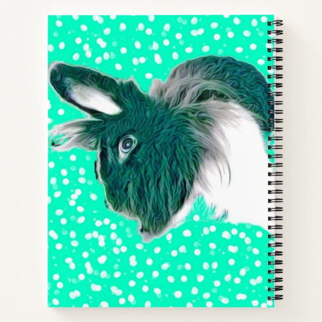 Notebook-Bunny Design Notizbuch (Rückseite)