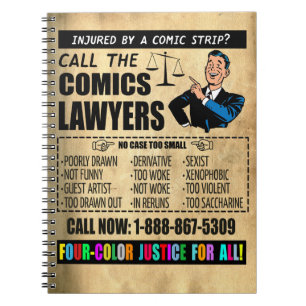 Notebook "Call the Comic Lawyers" Notizblock