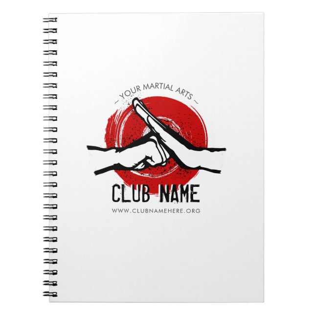 Notebook-Club für Kampfkunst Notizblock (Vorderseite)