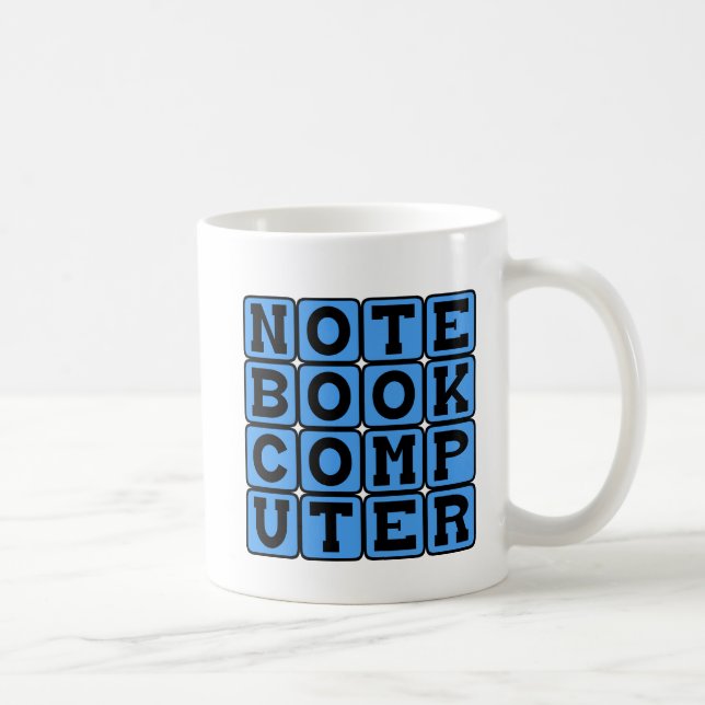 Notebook-Computer, tragbares Gerät Tasse (Rechts)