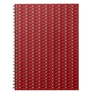 Notebook Dark Red Glitzer Notizblock