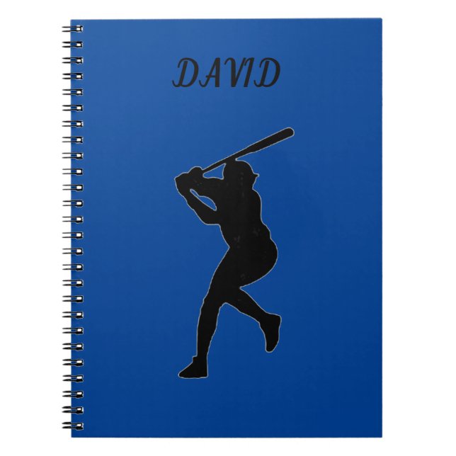 NOTEBOOK DER BASEBALL SCHULE MIT INDIVIDUELLE NAME NOTIZBLOCK (Vorderseite)
