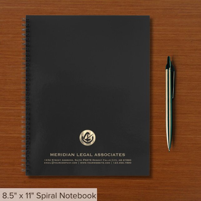 Notebook der Kanzlei mit Logo Notizbuch (Von Creator hochgeladen)