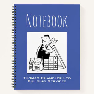 Notebook des Herstellers mit dem Namen des Eigentü Notizbuch