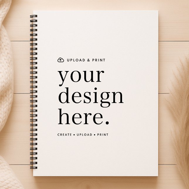 Notebook - Design-Upload Notizbuch (Versatile spiral notebook template for business, weddings, special occasion events, gifting & more!)