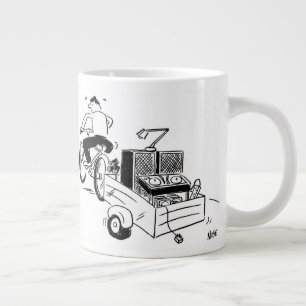 Notebook-DJ-Cartoon-Kaffee Jumbo-Tasse