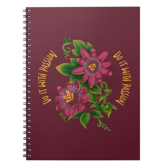Notebook Do It With Passion Notizblock (Vorderseite)