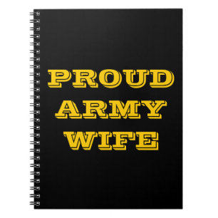 Notebook-Ehefrau der Proud-Armee Notizblock