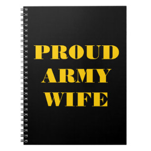 Notebook-Ehefrau der Proud-Armee Notizblock