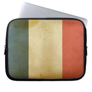 Notebook-Fall mit französischer Flagge Laptopschutzhülle