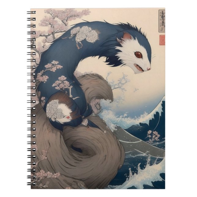 Notebook - Ferret - Japan Notizblock (Vorderseite)