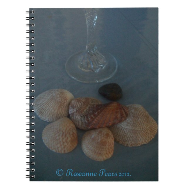 Notebook (Flute&Muscheln) RFPMDesign ©️ 2012 Notizblock (Vorderseite)