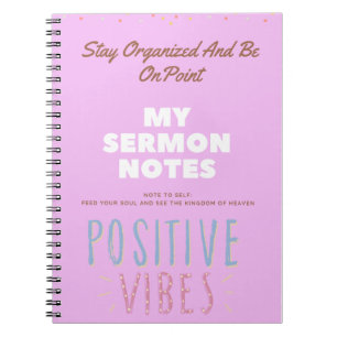 Notebook for Sermon Note Notizblock