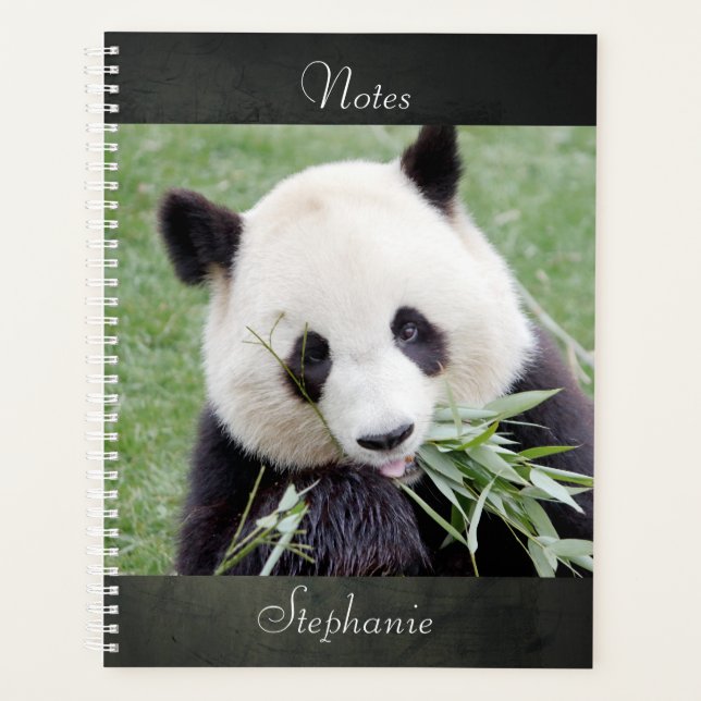 Notebook Foto Riesenpanda , Tiere 03. Notebook Planer (Vorderseite)