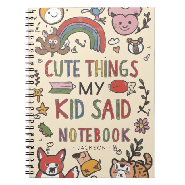Notebook für Adorable Quotes von My Child Notizblock (Vorderseite)