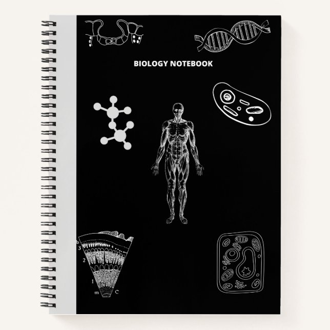NOTEBOOK FÜR BIOLOGIE UND MENSCHLICHE KÖRPER NOTIZBUCH (Vorderseite)
