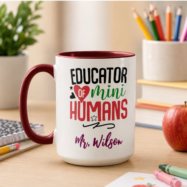 Notebook für Erzieher von Mini-Menschen – Lustiger Tasse (Educator of Mini Humans Notebook – Funny Teacher Mug)