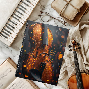 Notebook für Musiklehrer Violinist Student Notizblock