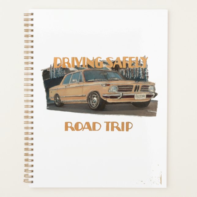 Notebook für sichere Fahrten im Straßenverkehr Planer (Vorderseite)