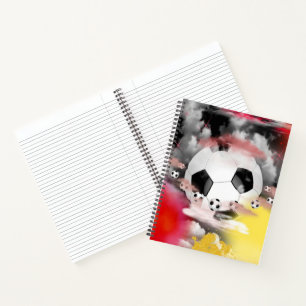 Notebook-Fußball Notizbuch