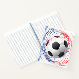 Notebook-Fußball Notizbuch