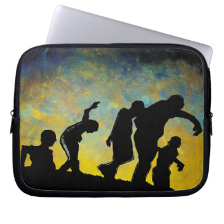 Notebook-Gehäuse von Zombie Silhouette Horror Art Laptopschutzhülle