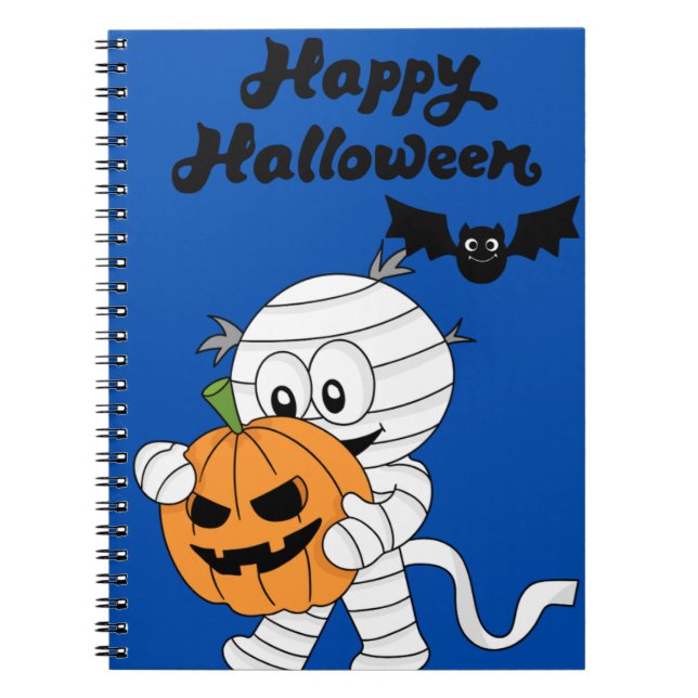 Notebook Halloween, Mumie Notizblock (Vorderseite)
