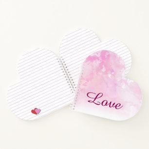 Notebook-Herz Notizbuch