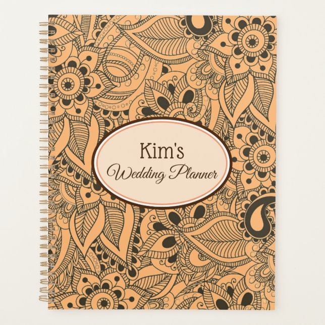 Notebook-Hochzeitsbrille Planer (Vorderseite)