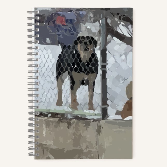 Notebook-Hund Notizbuch (Vorderseite)