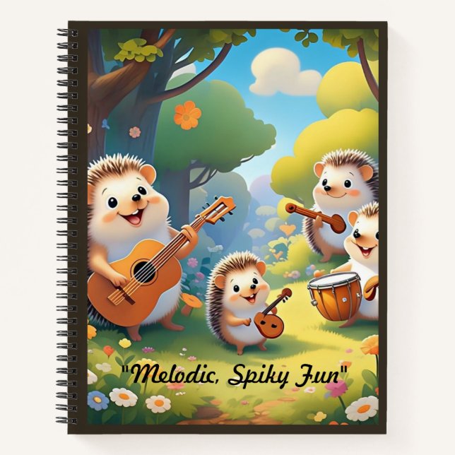 Notebook "Igel Jam Session" Notizbuch (Vorderseite)